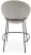 Krzesło barowe H118 popielaty/czarny