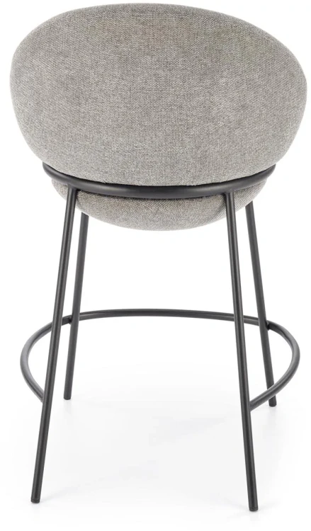 Krzesło barowe H118 popielaty/czarny