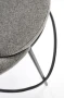 Krzesło barowe H118 popielaty/czarny