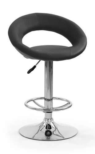 Krzesło barowe H15 z regulacją wysokości czarny