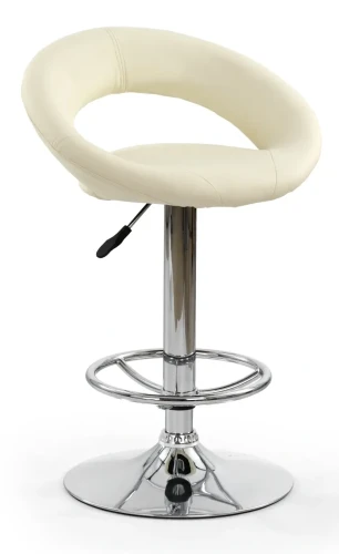 Krzesło barowe H15 z regulacją wysokości kremowy