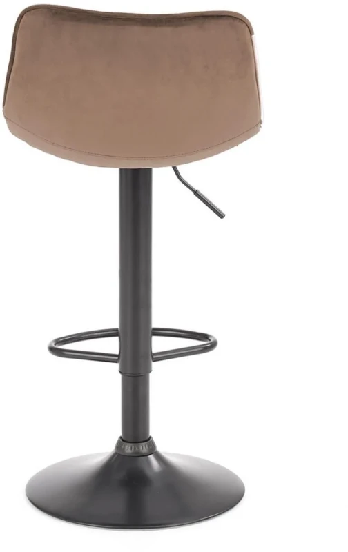 Krzesło barowe hoker H95 z regulacją wysokości i podnóżkiem beżowy/czarny