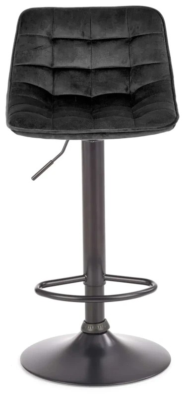 Krzesło barowe hoker H95 z regulacją wysokości i podnóżkiem czarny