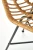 Krzesło barowe H97 rattan naturalny/czarny