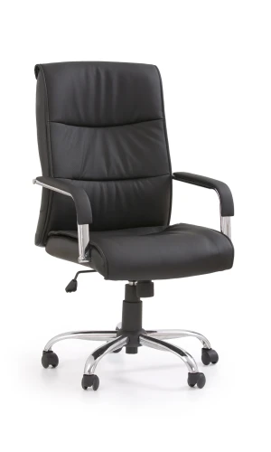 Fotel gabinetowy Hamilton obrotowy do biura czarny
