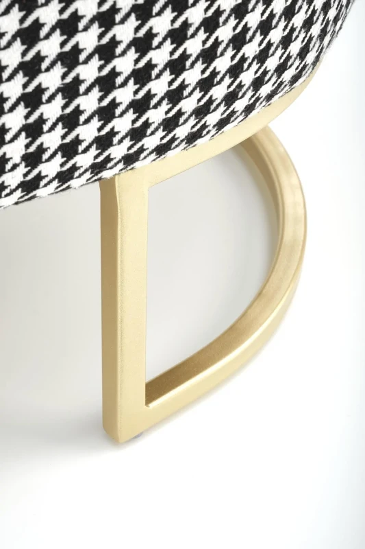 Ławka Harmony z funkcją pojemnika czarny/biały/złoty