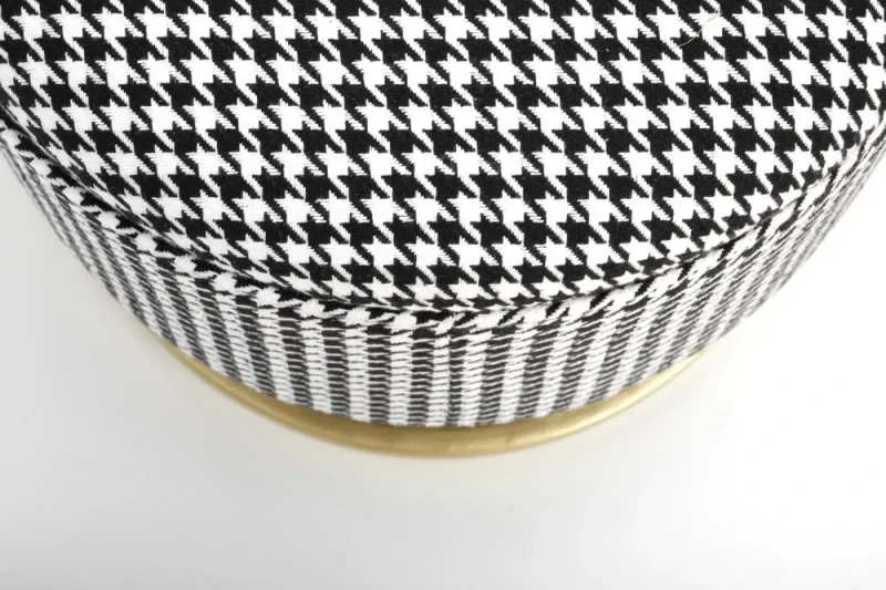 Ławka Harmony z funkcją pojemnika czarny/biały/złoty