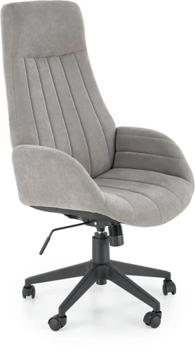 Fotel obrotowy Harper tapicerowany z regulacją wysokości popielaty