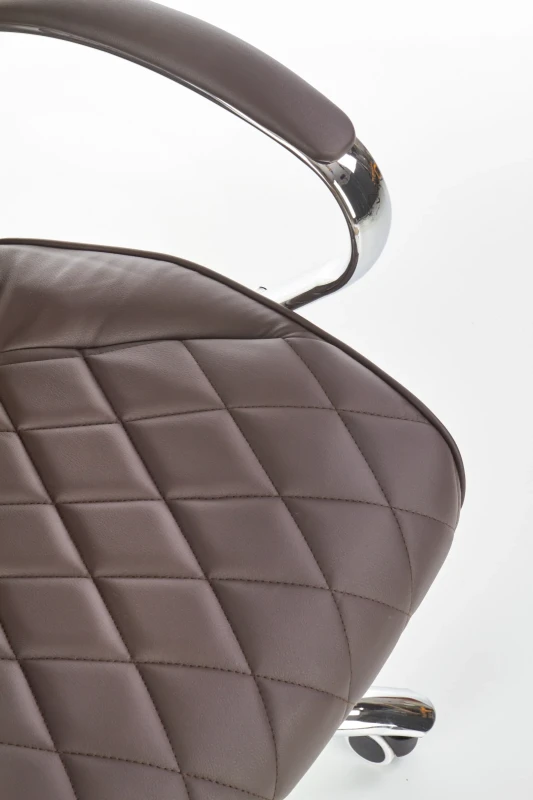 Fotel gabinetowy Hilton obrotowy do biura czekoladowy