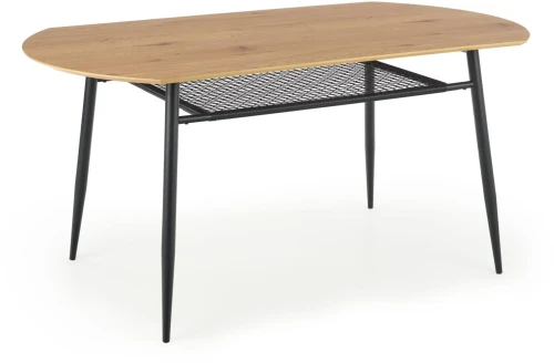 Stół Jackson do jadalni 90x160cm dąb złoty/czarny