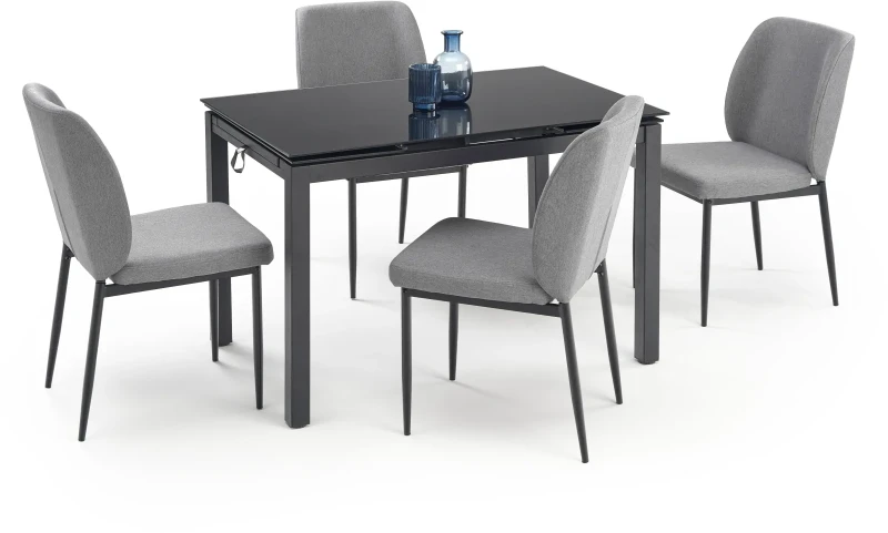 Zestaw Jasper stół rozkładany 110-170 cm + 4 krzesła do jadalni