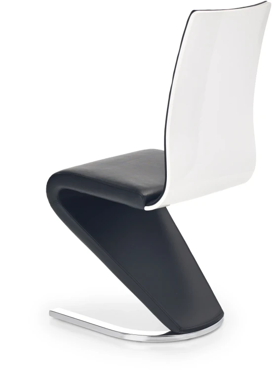 Krzesło K194 eco skóra do jadalni czarny/biały