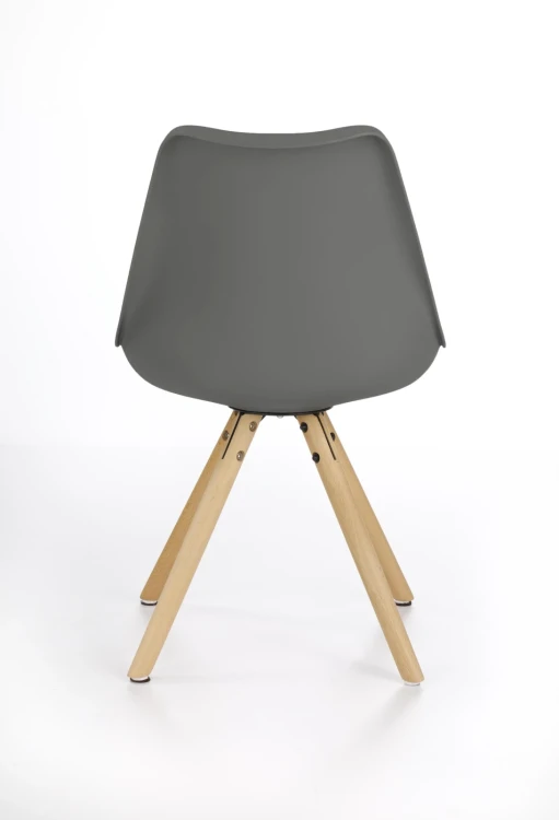 Krzesło K201 eco skóra do jadalni popiel/buk