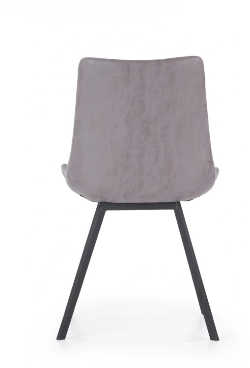 Krzesło K279 eco skóra do jadalni popielaty/czarny