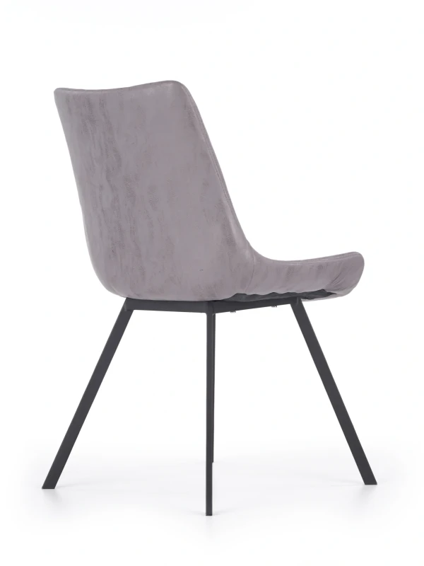 Krzesło K279 eco skóra do jadalni popielaty/czarny