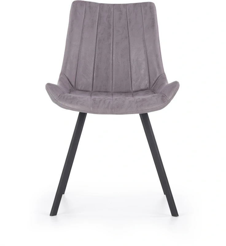 Krzesło K279 eco skóra do jadalni popielaty/czarny