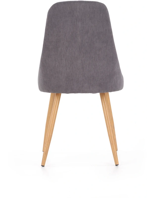 Krzesło K285 tapicerowane do jadalni ciemny popiel