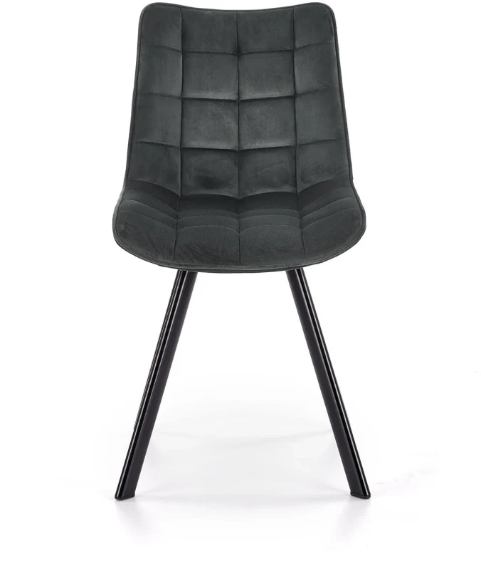 Krzesło K332 tapicerowane do jadalni ciemny popiel/czarny
