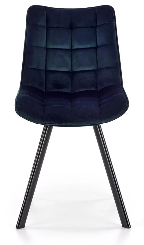 Krzesło K332 tapicerowane do jadalni granatowy/czarny
