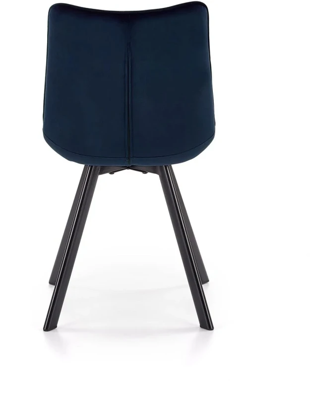 Krzesło K332 tapicerowane do jadalni granatowy/czarny