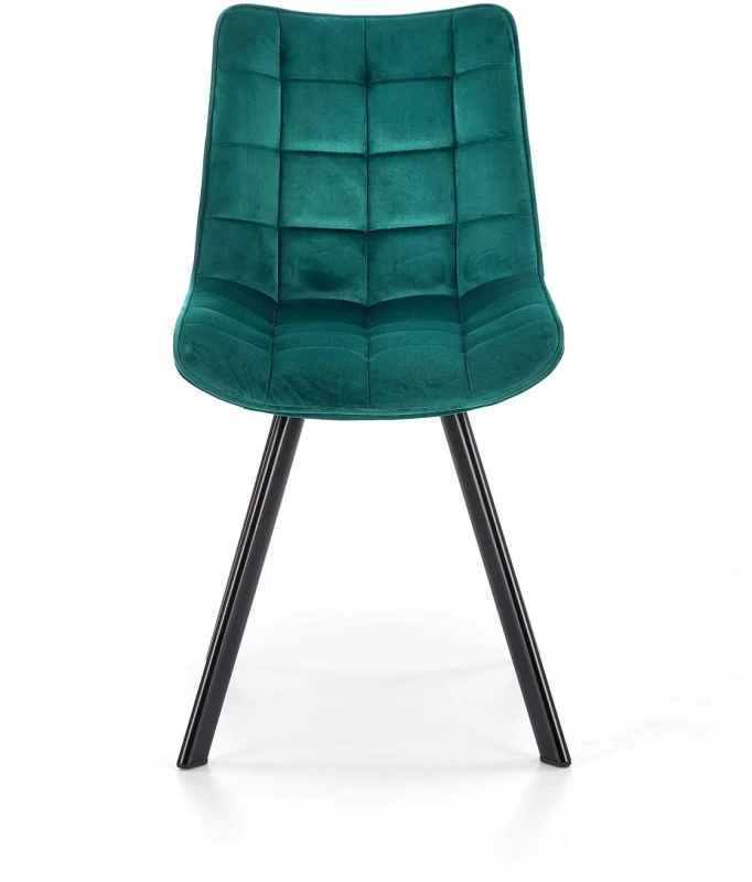 Krzesło K332 tapicerowane do jadalni turkusowy/czarny