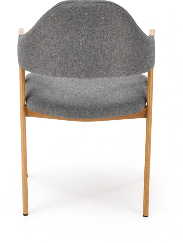 Krzesło K344 tapicerowane do jadalni popielaty