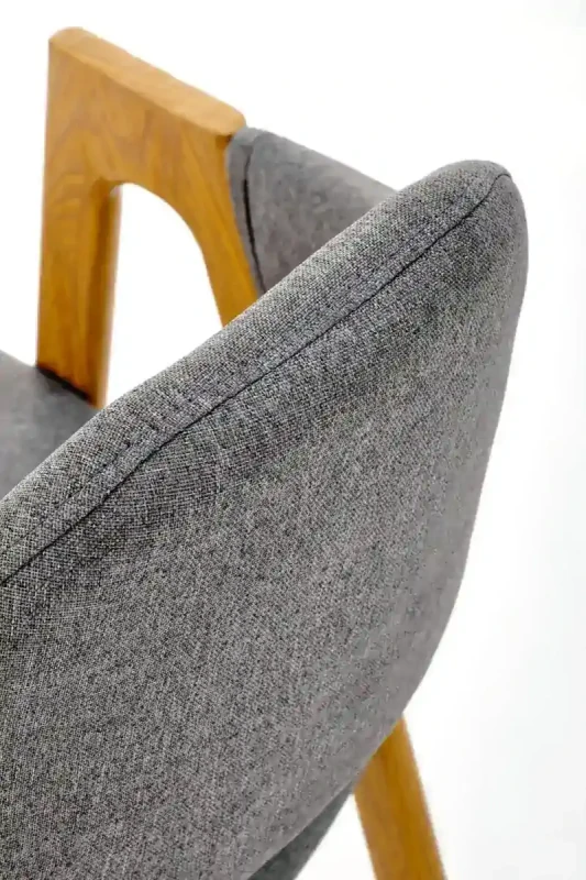 Krzesło K344 tapicerowane do jadalni popielaty