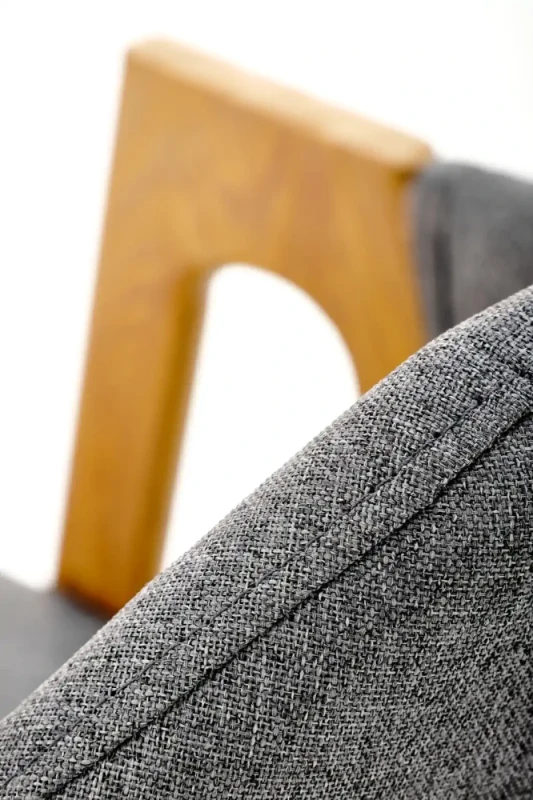 Krzesło K344 tapicerowane do jadalni popielaty