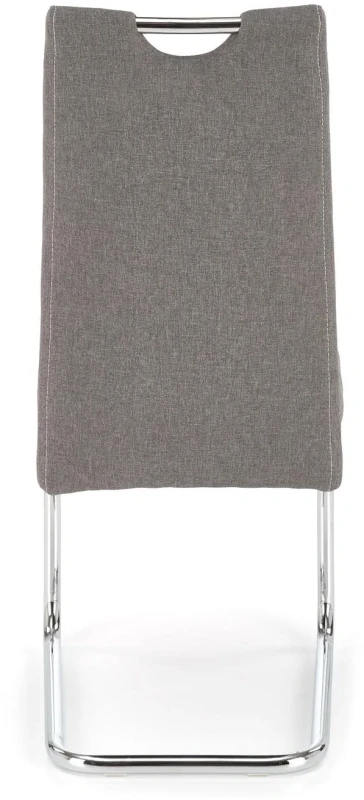 Krzesło K349 tapicerowane z uchwytem do jadalni popielaty