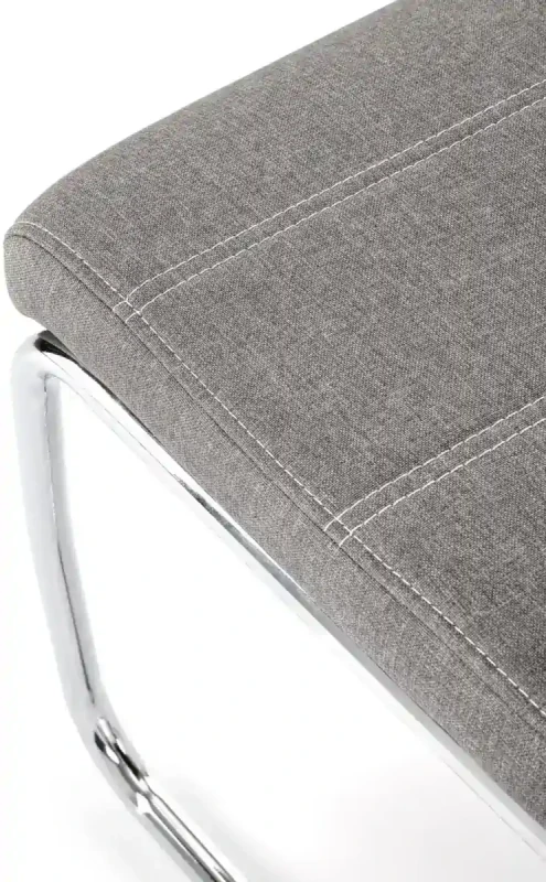 Krzesło K349 tapicerowane z uchwytem do jadalni popielaty