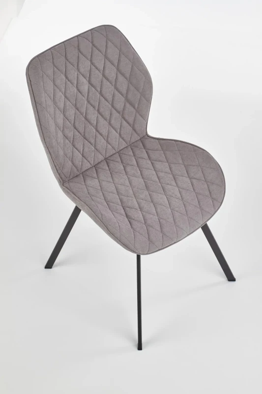 Krzesło K360 tapicerowane do jadalni popielaty/czarny