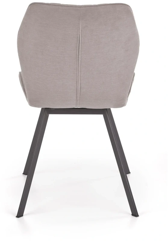 Krzesło K360 tapicerowane do jadalni popielaty/czarny