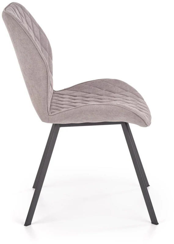 Krzesło K360 tapicerowane do jadalni popielaty/czarny