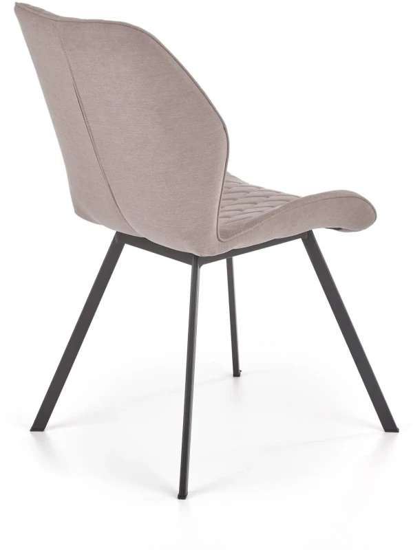 Krzesło K360 tapicerowane do jadalni popielaty/czarny