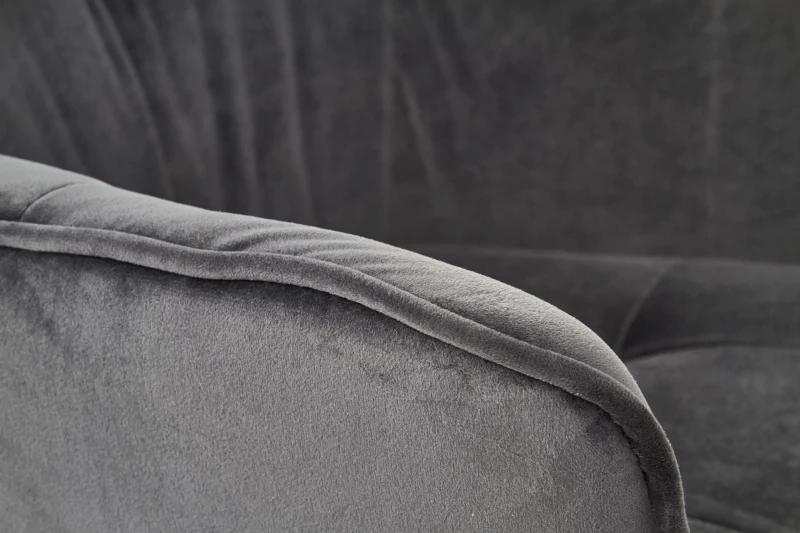 Krzesło K377 tapicerowane do jadalni popielaty/czarny