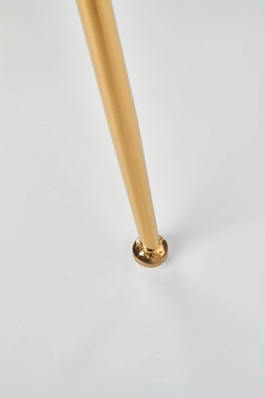 Krzesło K381 tapicerowane do jadalni popielaty/złoty