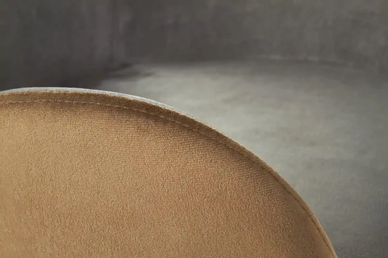 Krzesło K392 tapicerowane do jadalni ciemny popiel/brązowy