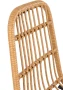 Krzesło K401 rattan syntetyczny z poduszką naturalny/czarny