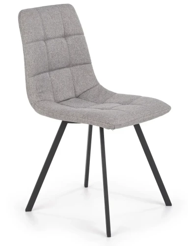 Krzesło K402 tapicerowane do jadalni popielaty/czarny