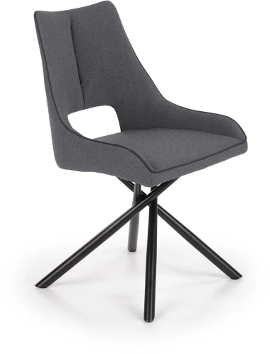 Krzesło K409 tapicerowane do jadalni popielaty