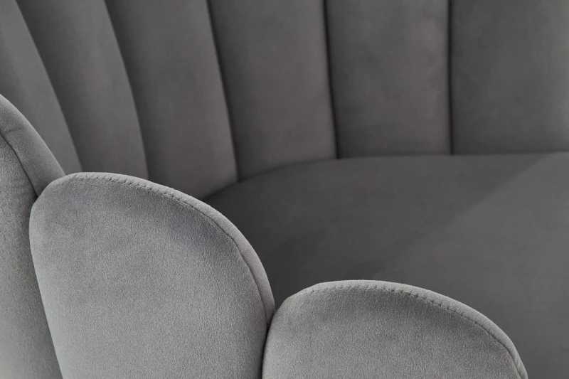 Krzesło K410 tapicerowane do jadalni popielaty/czarny