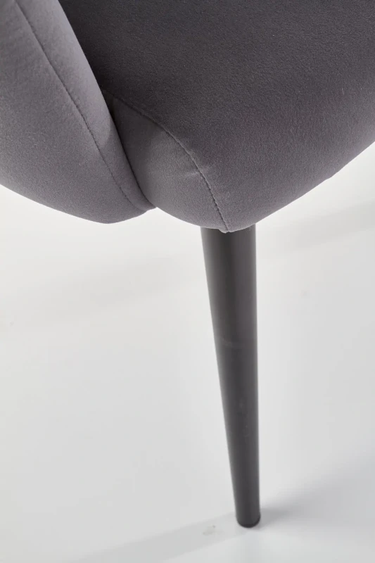 Krzesło K410 tapicerowane do jadalni popielaty/czarny