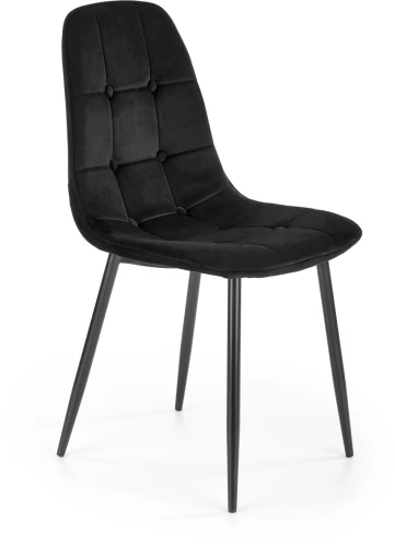 Krzesło K417 tapicerowane do jadalni czarny