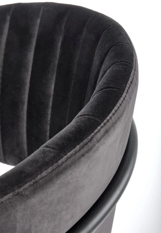 Krzesło K426 tapicerowane do jadalni czarny