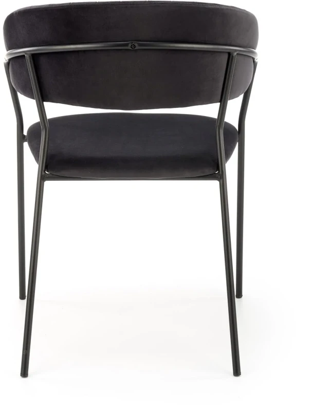 Krzesło K426 tapicerowane do jadalni czarny