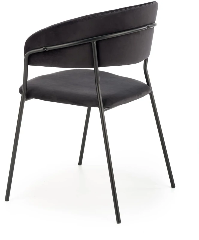 Krzesło K426 tapicerowane do jadalni czarny