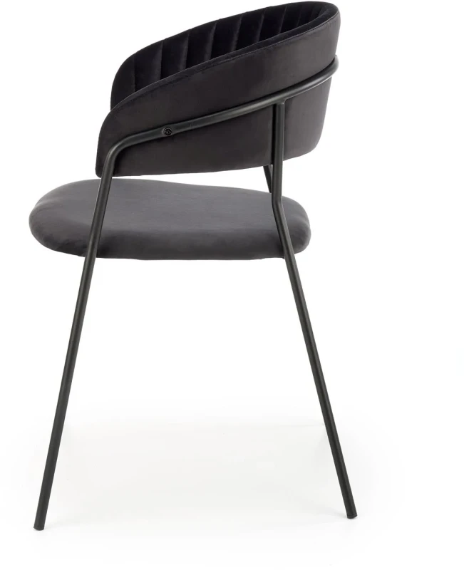 Krzesło K426 tapicerowane do jadalni czarny