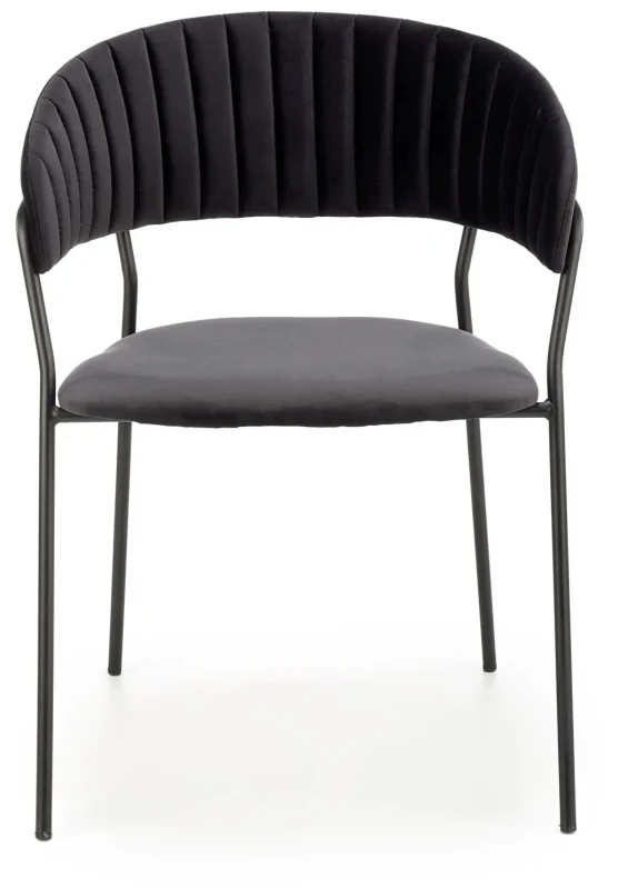 Krzesło K426 tapicerowane do jadalni czarny