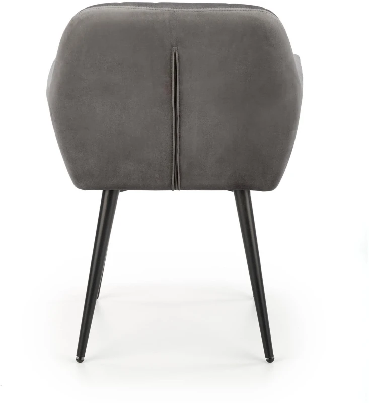 Krzesło K429 tapicerowane do jadalni popielaty/czarny