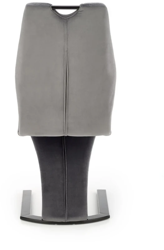 Krzesło K442 tapicerowane z uchwytem do jadalni popielaty